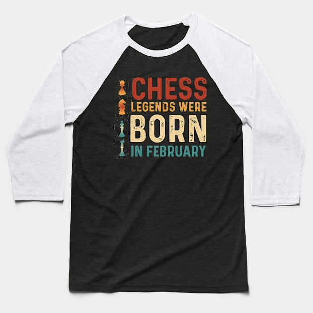 Cool Chess For Men Women Strategy Board Game Chess Lovers Baseball T-Shirt by click2print